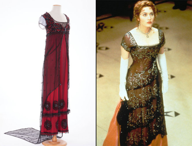 Bộ váy do Kate Winslet (vai Rose) mặc trong phim Titanic (1997) được bán với giá 270.000 đô la.