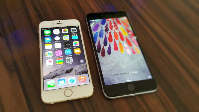 iPhone 6 và iPhone 6 Plus - Ảnh: T.Trực