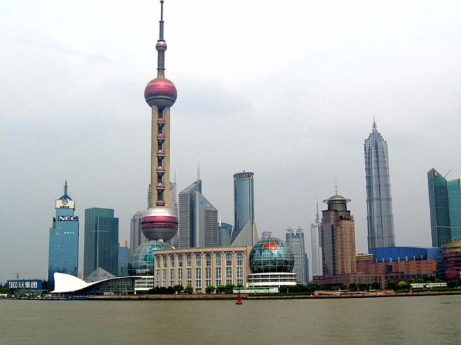 Tháp Minh châu phương Đông, Thượng Hải, Trung Quốc cao 468m, khánh thành năm 1994 - Ảnh: china-tour.cn