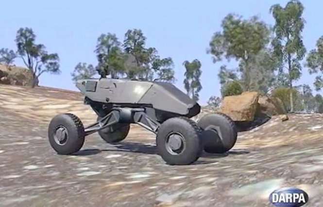Xe Ground X-Vehicle có thể hoạt động ở cả hai dạng, có người lái và không người lái - Ảnh: DARPA