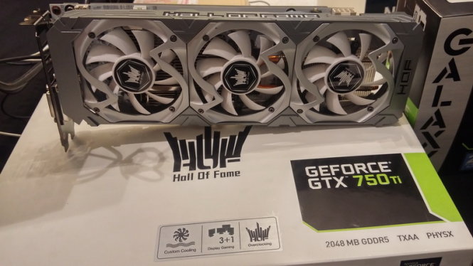 Dòng card Hall of Frame Nvidia do Galax giới thiệu - Ảnh: Phong Vân