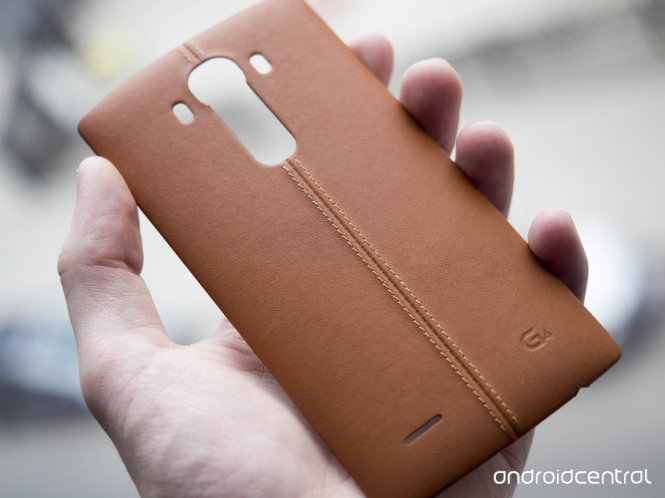Ốp lưng da của LG G4 - Ảnh: Android Central