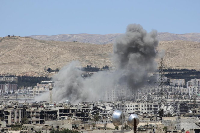 Hơn 2.200 người đã chết ở Syria trong tháng 4 - Ảnh: Alsiasi