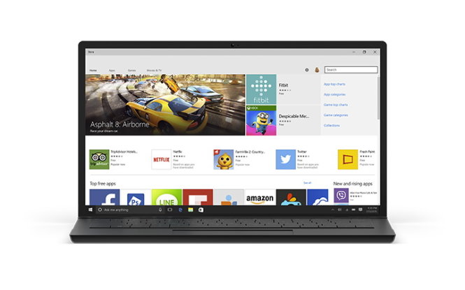 Chợ ứng dụng Windows Store mới sẽ bao gồm cả ứng dụng Android và iOS - Ảnh: Microsoft