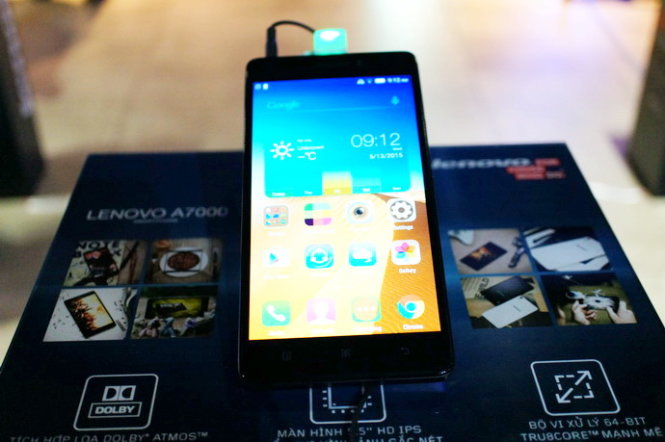 Smartphone 5,5-inch Lenovo A7000 có tầm giá 3,5 triệu đồng - Ảnh: Internet