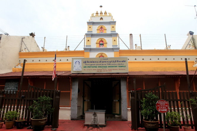 Ngôi đền Sri Poyyatha Vinayagar Moorthi. 