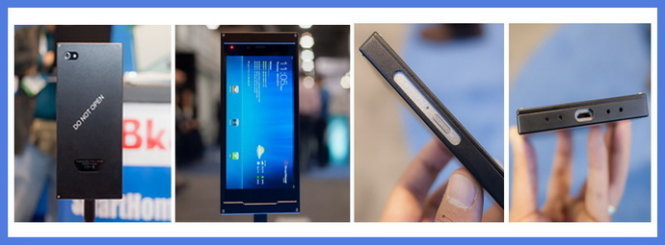 Thiết kế của BPhone qua các hình ảnh tại Triển lãm CES 2015 - Nguồn: Trang mạng xã hội BPhoneVietnam