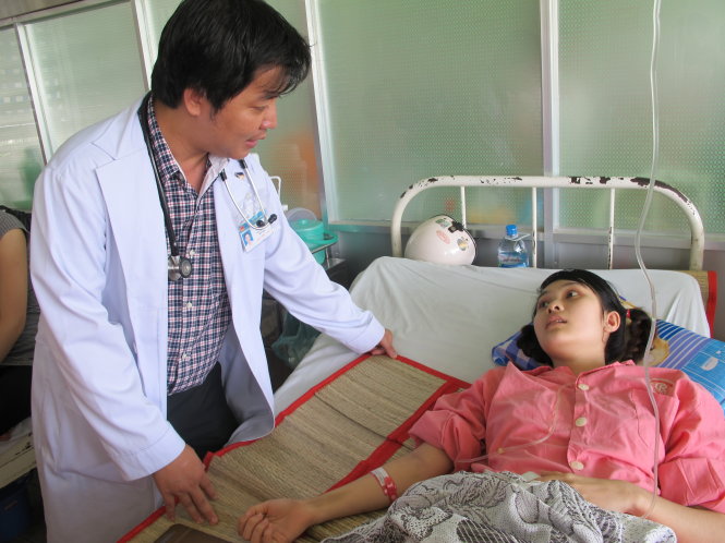 Bệnh nhân Nguyễn Thị Trà My đã bình phục sau khi bị viêm cơ tim cấp - Ảnh: T.Dương