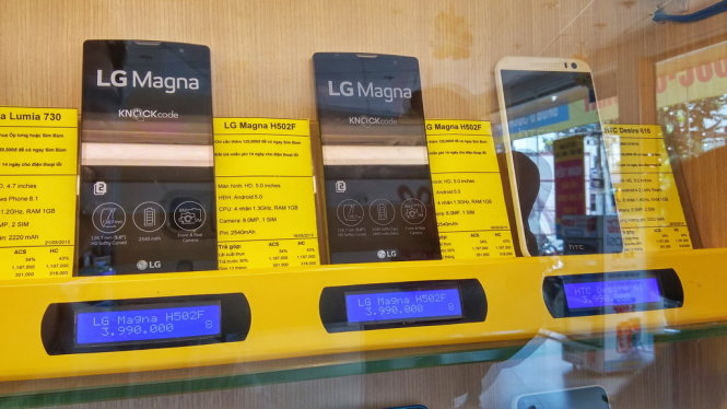 Ra mắt tại Đại hội Di động Toàn cầu (MWC) 2015 trong tháng 2 nhưng tới nay, LG Magna mới có mặt trên kệ - Ảnh: Phong Vân