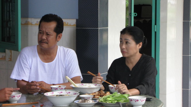 Diễn viên Thanh Nam và Thanh Thủy trong phim Cuộc phiêu lưu của Hai Lúa phần 2 - Ảnh: ĐPCC