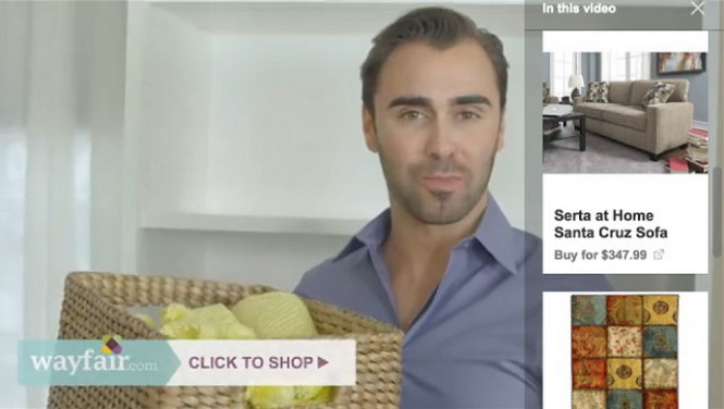 Tính năng TrueView tạo ra các định dạng mua sắm tương tác trong nội dung quảng cáo của YouTube - Ảnh: Google
