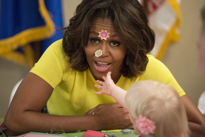 Đệ nhất phu nhân Mỹ Michelle Obama - Ảnh: Joshua Roberts