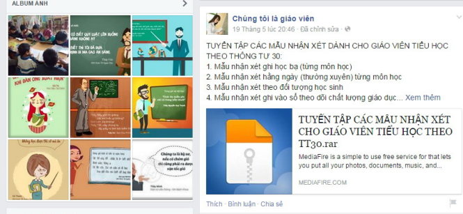 Tuyển tập các mẫu nhận xét dành cho giáo viên tiểu học theo thông tư 30, được các giáo viên chia sẻ trên Facebook với nhau