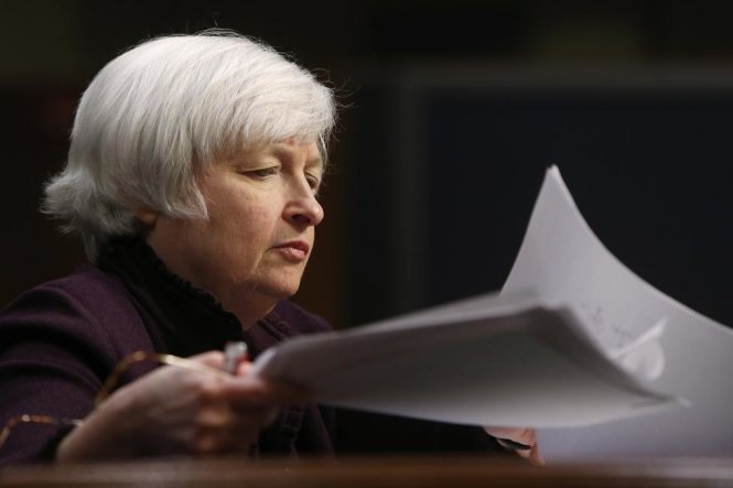 Chủ tịch Cục Dự trữ Liên bang Mỹ Janet Yellen - Ảnh: Jonathan Ernst