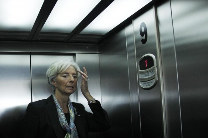 Christine Lagarde, giám đốc quản lý Quỹ Tiền tệ Quốc tế IMF - Ảnh: Ueslei Marcelino