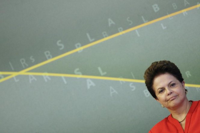 Tổng thống Brazil Dilma Rousseff. Ảnh: Ueslei Marcelino