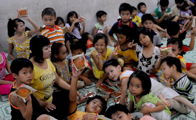 Những đứa trẻ ở ngôi nhà Hạnh Phúc - Ảnh: Tự Trung
