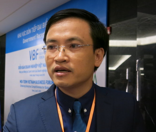 Ông Trần Anh Vương, Phó chủ tịch Hội doanh nghiệp trẻ Hà Nội