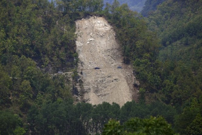 Các huyện miền núi Nepal thường xảy ra lở đất vào mùa mưa - Ảnh tư liệu: Reuters