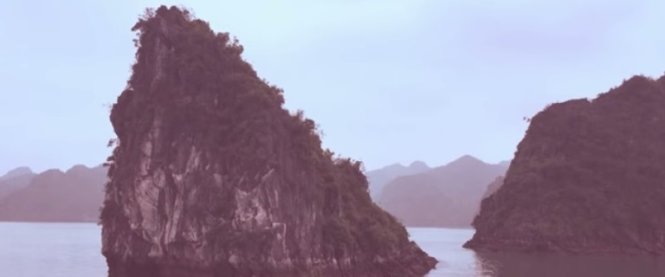 Đảo đá vôi vịnh Hạ Long - Ảnh chụp từ clip Let’s GO