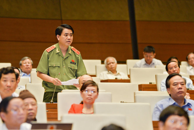 Thiếu tướng Nguyễn Đức Chung - đại biểu Quốc hội đoàn Hà Nội - Ảnh: Việt Dũng