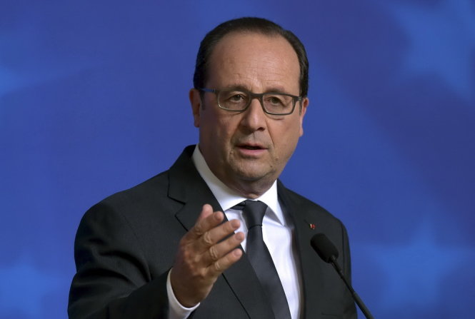 ​Tổng thống Pháp ​Francois Hollande - Ảnh: Reuters