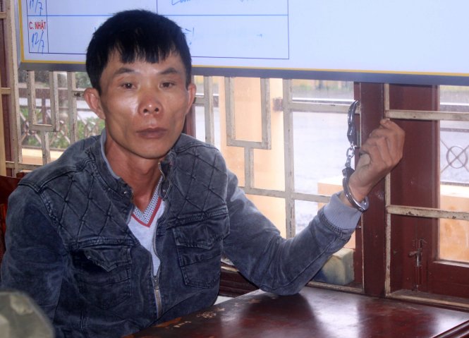 Nguyễn Thanh Hùng, thành viên nhóm trộm két sắt của Quỹ tín dụng nhân dân Gia Hiệp    Ảnh: ĐỨC HUY