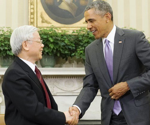 Tổng Bí thư Nguyễn Phú Trọng và Tổng thống Obama