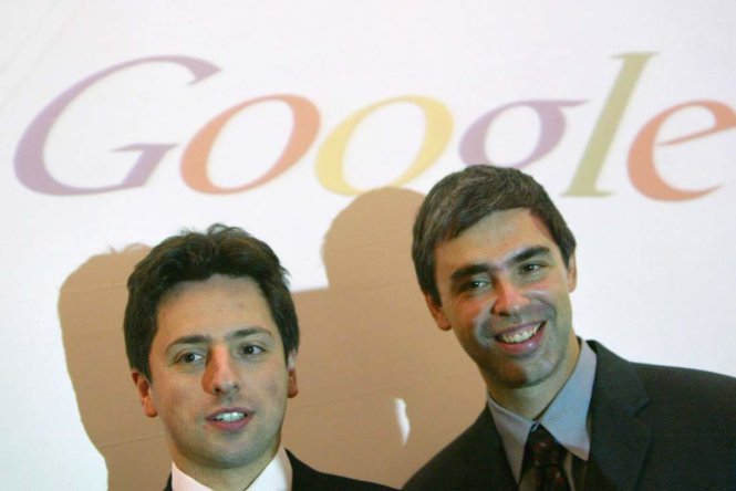 Bộ đôi sáng lập Google Larry Page và Sergey Brin - Ảnh: Getty Images
