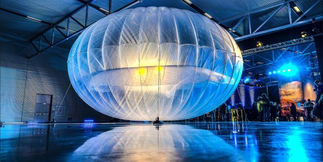 Khinh khí cầu dùng phát Internet của Google - Ảnh: Google Loon
