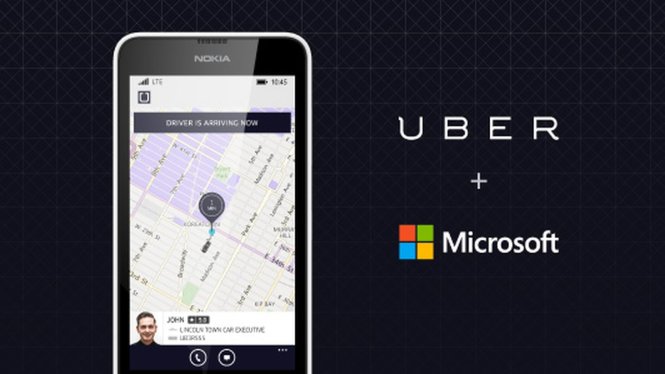 Microsoft đầu tư hàng trăm triệu USD vào Uber - ảnh: The Verge