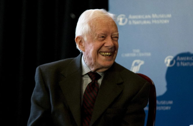 Cựu tổng thống Mỹ Jimmy Carter - Ảnh: Reuters