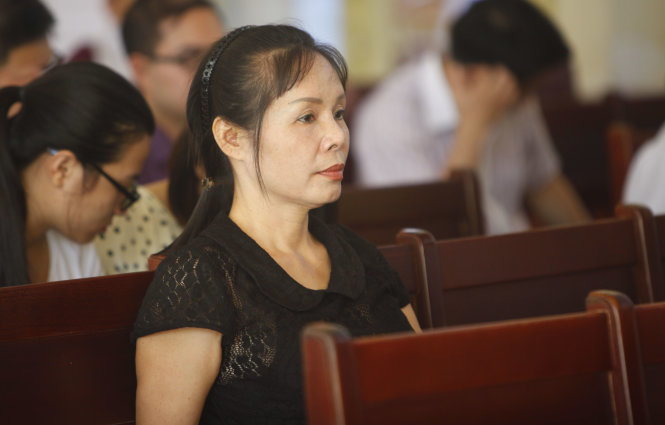 Người làm chứng Nguyễn Thị Thu Hà - Ảnh: Hải Hồ