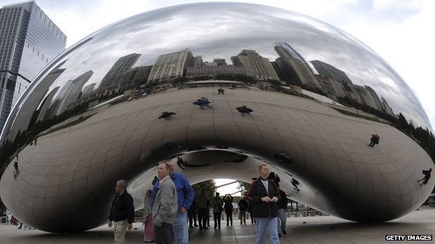 Công trình “hạt đậu” của kiến trúc sư Kapoor hoàn thành năm 2006 tại Chicago - Ảnh: BBC