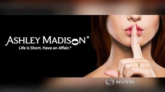 Trang mạng chuyên cung cấp dịch vụ ngoại tình Ashley Madison Ảnh: Reuters