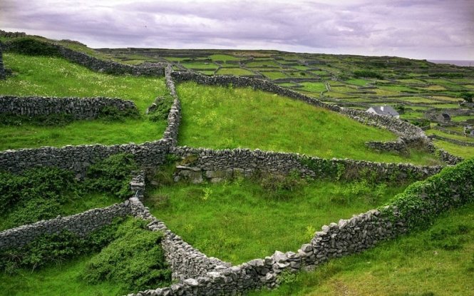 Đi du lịch băng qua các vùng nông thôn ở Ireland từ đông sang tây, một điều gợi nên sự tò mò, cuốn hút đối với hầu hết du khách lần đầu đến tham quan là hàng trăm dặm các bức tường bằng đá chạy khắp các vùng đất canh tác nông nghiệp theo hầu hết các ngã hướng đều có thể nhìn thấy