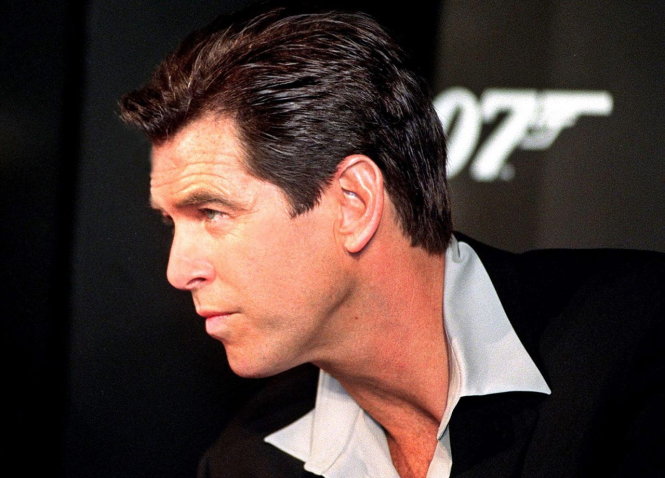 Pierce Brosnan - người ủng hộ diễn viên đóng vai James Bond là da đen hoặc đồng tính Ảnh: AFP