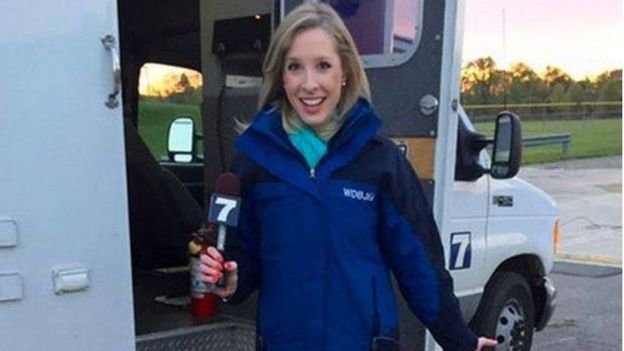 Nữ phóng viên Alison Parker Ảnh: BBC