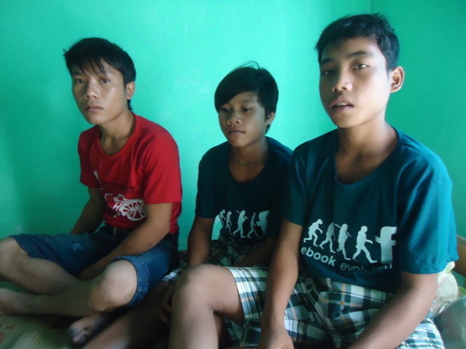 Ba trẻ em người dân tộc Xê Đăng bị ép lao động khổ sai hiện đang được nuôi dưỡng tại Trung tâm công tác xã hội tỉnh Quảng Nam