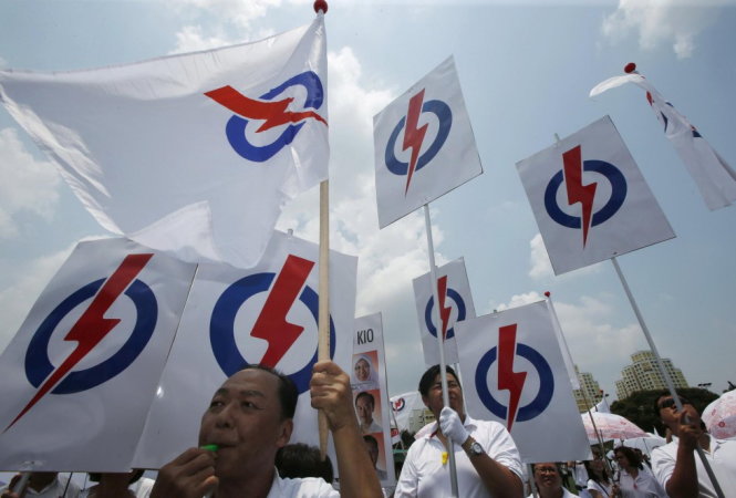 Đảng Hành động Nhân dân được dự đoán sẽ giành chiến thắng tại cuộc bầu cử ngày 11-9 ở Singapore - Ảnh: Reuters