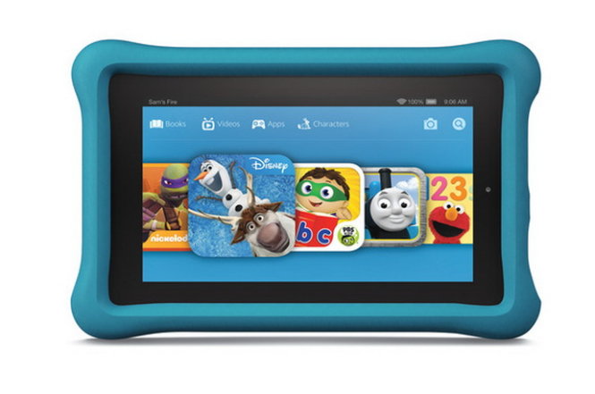 Máy tính bảng Fire phiên bản cho trẻ em (Kids Edition) chống va đập - Ảnh: Amazon