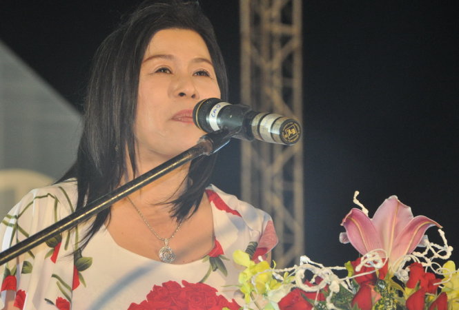 Bà Hà Thuý Linh tại một sự kiện được tổ chức tại TP. Đà Lạt. Ảnh: LÂM THIÊN.