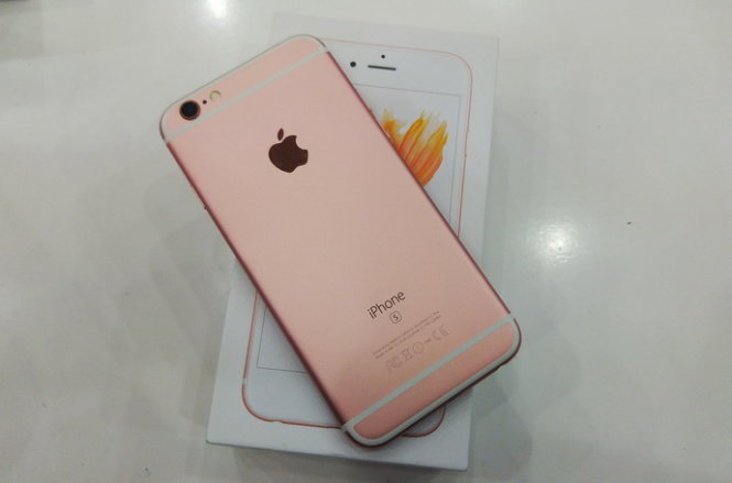 iPhone 6S màu hồng vàng (rose gold) - Ảnh: T.Trực