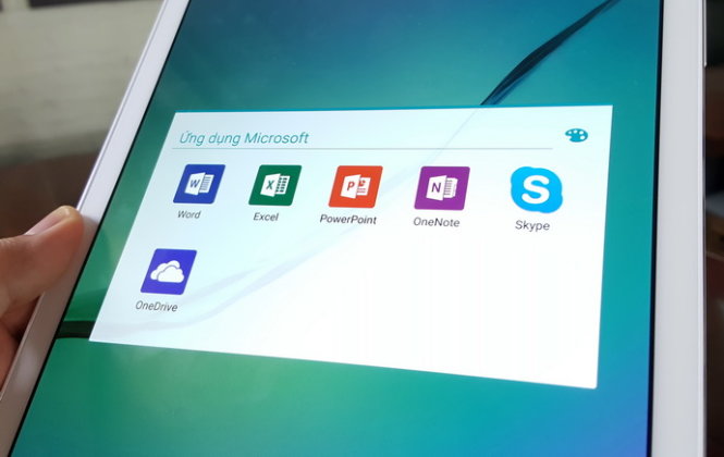 Bộ ứng dụng văn phòng Microsoft Office đã có mặt trên tablet dùng Android - Ảnh: T.Trực