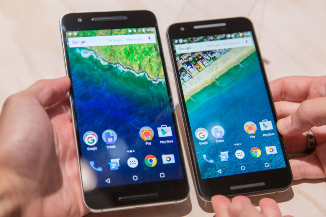 Google Nexus 6P (trái) và Nexus 5X - Ảnh: ArsTechnica