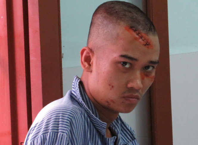 Con nghiện Nguyễn Văn Tân đâm chết nhân viên nhà nghỉ Phương Đông ở Thủy Nguyên, Hải Phòng - Ảnh: Tiến Thắng