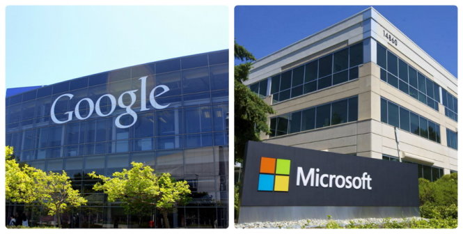 Google và Microsoft tạm ngừng cuộc chiến pháp lý ở Mỹ và Đức - Ảnh: Internet