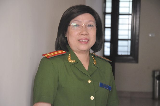 Trung tá Chu Thị Hoa, người công dân ưu tú của thủ đôẢnh: QUANG THẾ
