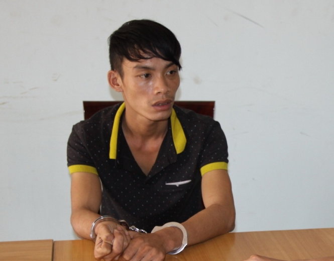 Nghi phạm Nguyễn Văn Bắc được cơ quan điều tra lấy lời khai sau khi bị bắt - Ảnh: Quốc Nam