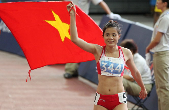 Nhiều khả năng Nguyễn Thị Huyền sẽ mất suất dự Olympic 2016 - Ảnh: T.P.
